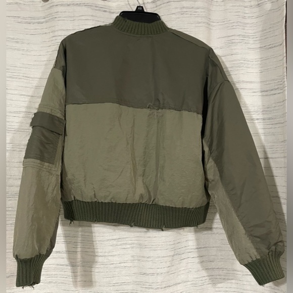 WATERPROOF PATCHWORK BOMBER‎ JACKET by Zara size xs - Picture 15 of 16